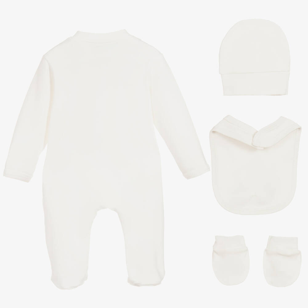 Beau KiD-طقم قطن عاجي للبنات الرضع | Childrensalon Outlet