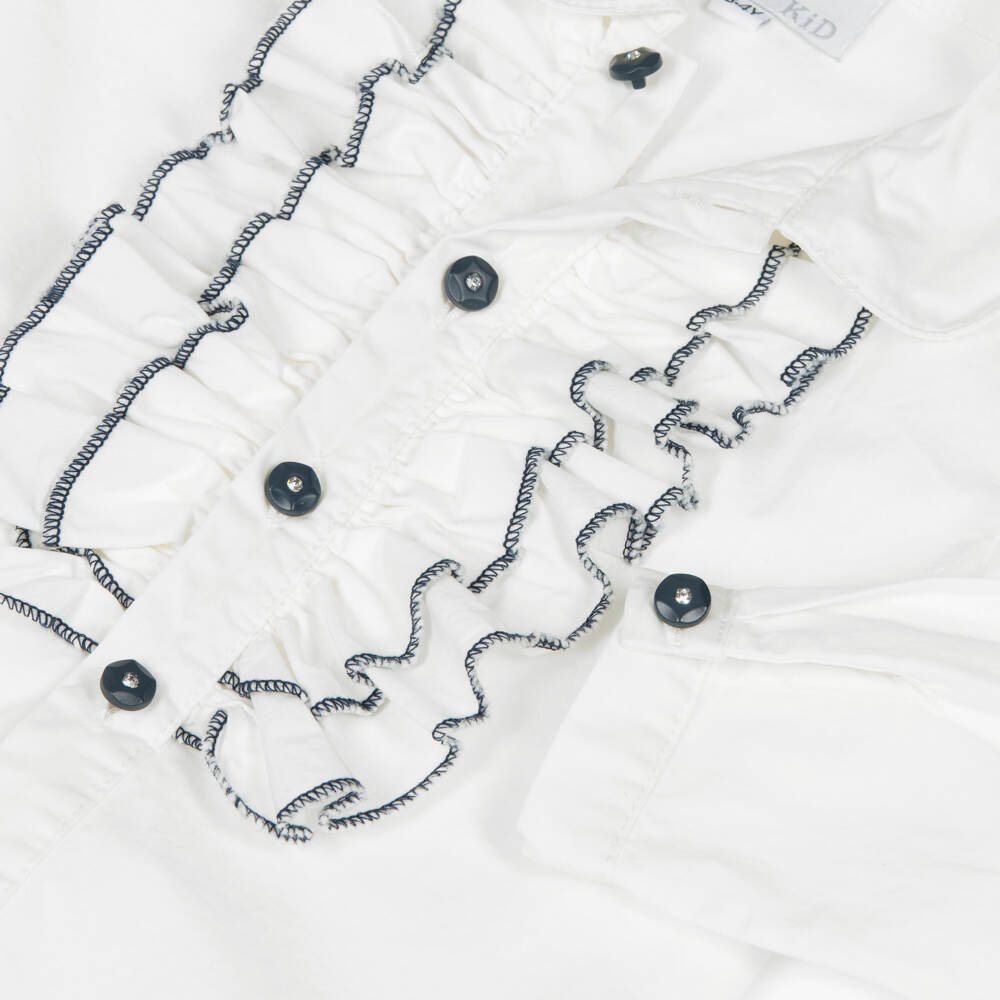 Beau KiD-Girls Ivory & Gold Tweed Skirt Set | Childrensalon Outlet