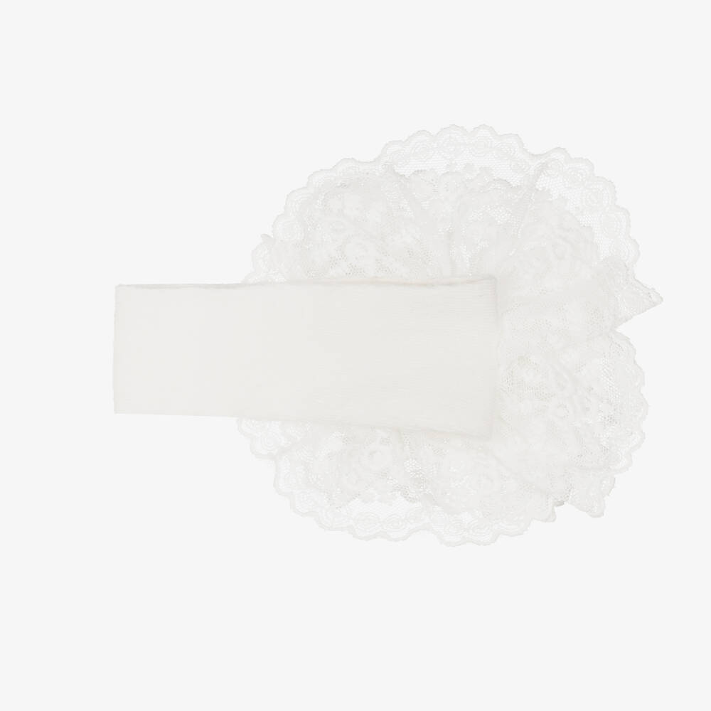 Beau KiD-Girls Ivory Lace Headband | Childrensalon Outlet