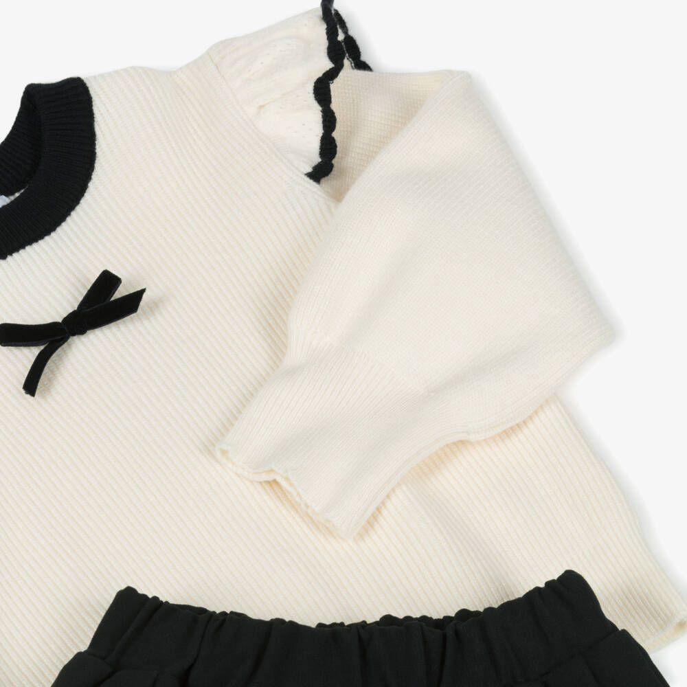Beau KiD-Girls Ivory Sweater and Skirt Ensemble | Childrensalon Outlet