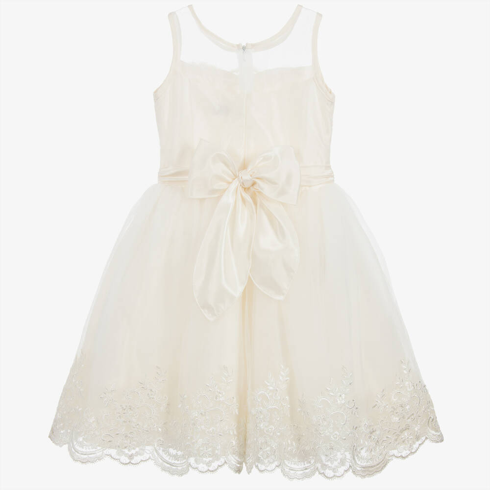 Beau KiD-Girls Ivory Tulle Dress | Childrensalon Outlet