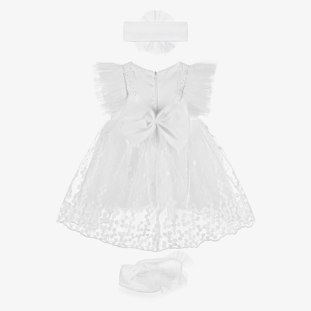 Beau KiD-Кремовое платье из тюля для девочек | Childrensalon Outlet