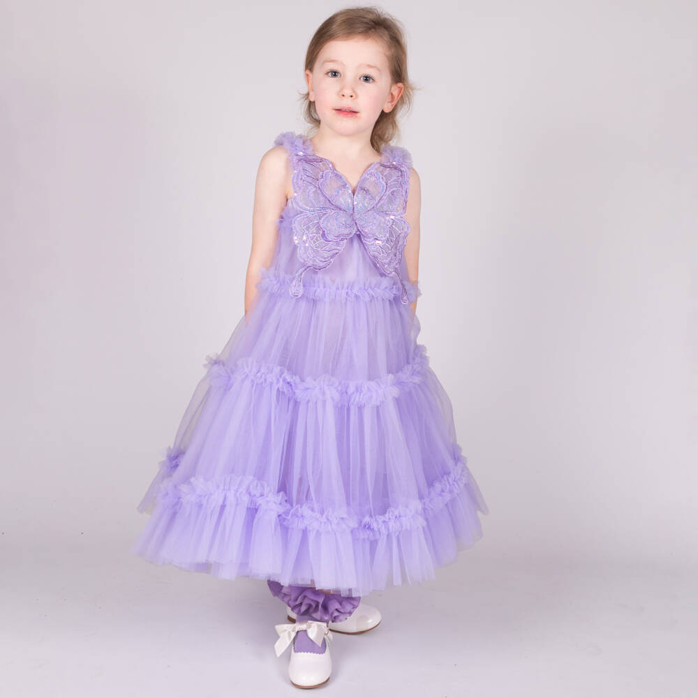 Beau KiD-Роскошное сиреневое платье из тюля для девочек | Childrensalon Outlet