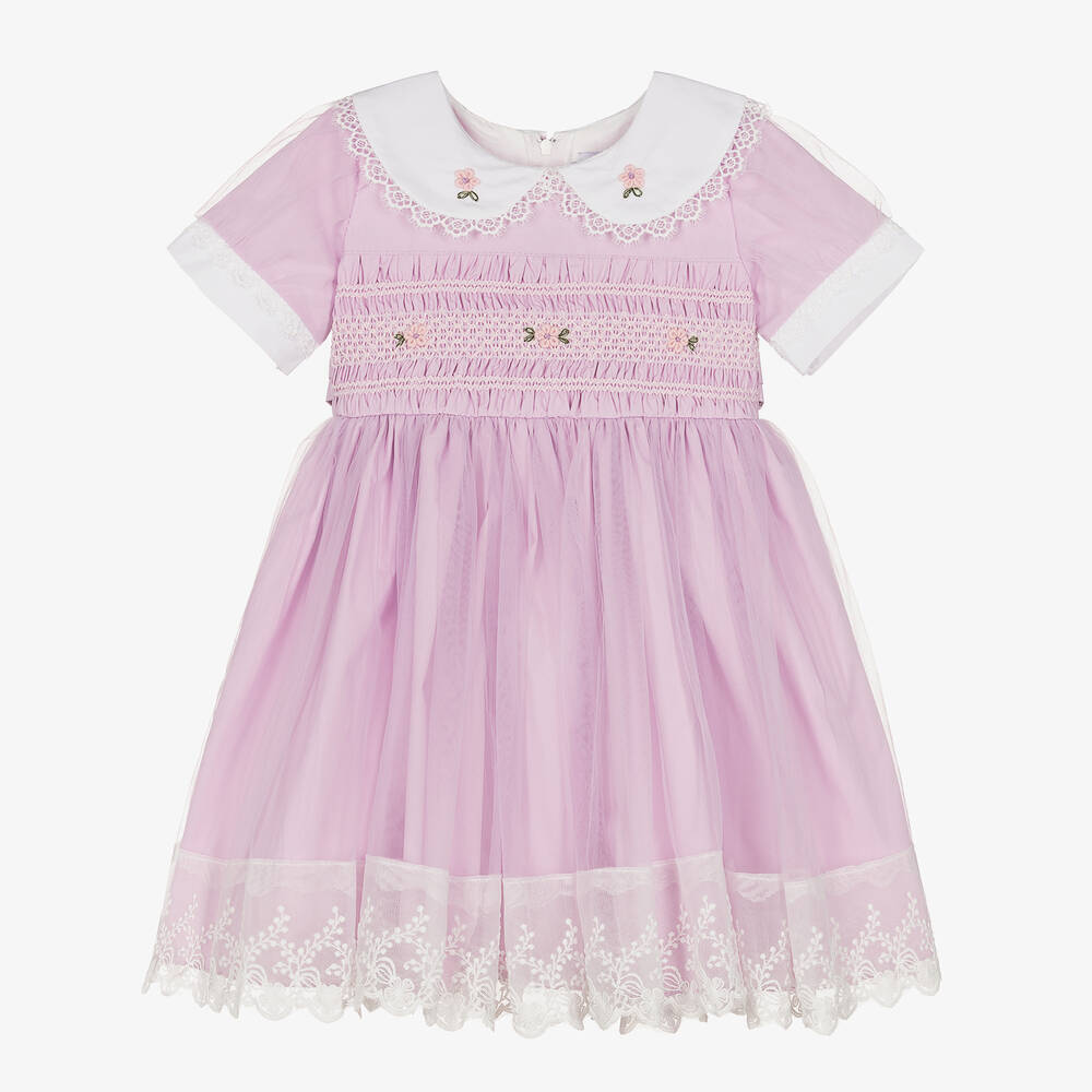 Beau KiD-Girls Lilac Purple Tulle Dress | Childrensalon Outlet