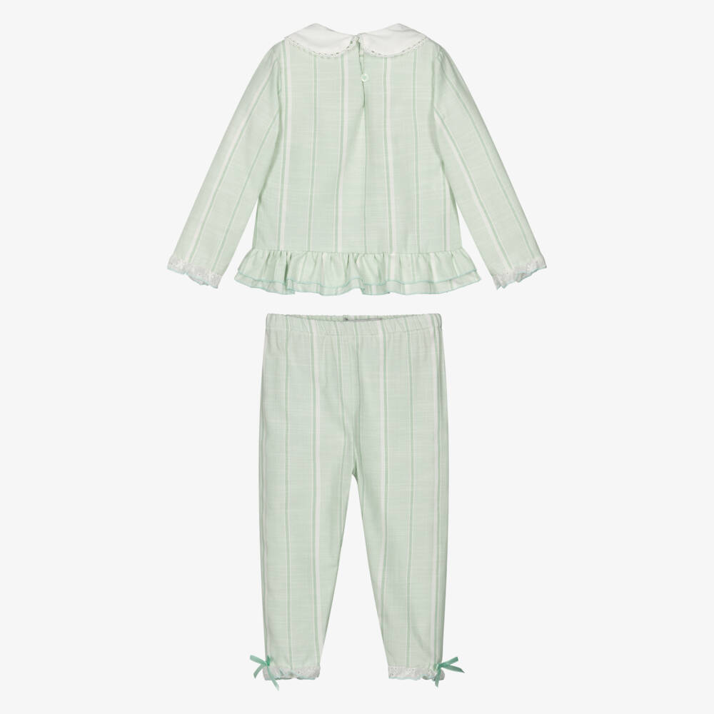 Beau KiD-Мятные пижамы со сборками для девочек | Childrensalon Outlet