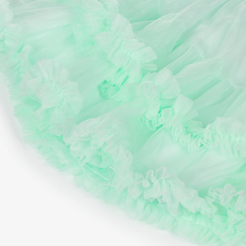Beau KiD-Girls Mint Green Tulle Bow Dress | Childrensalon Outlet