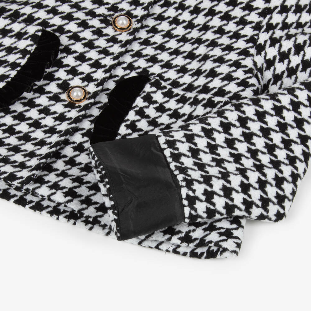 Beau KiD-Girls Monochrome Houndstooth Ensemble | Childrensalon Outlet