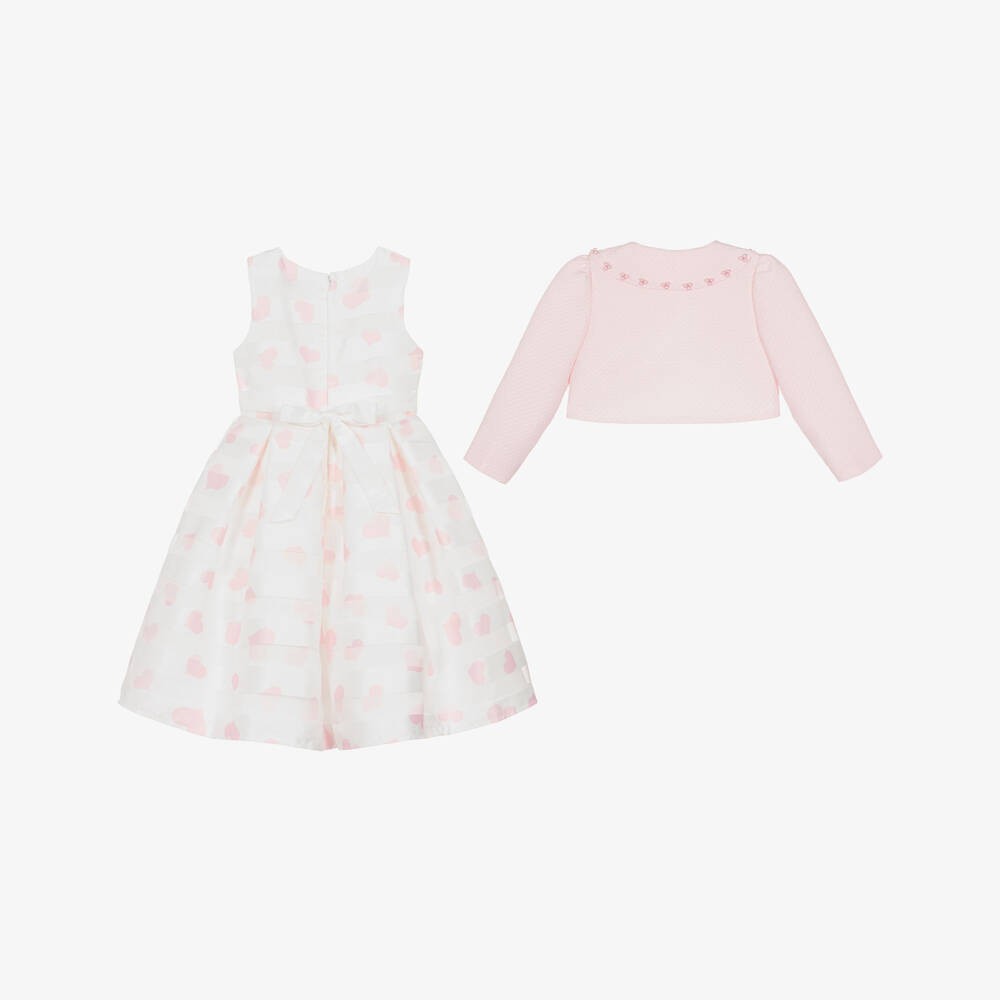 Beau KiD-Girls Pale Pink Tulle Dress & Cropped Jacket Set | Childrensalon Outlet