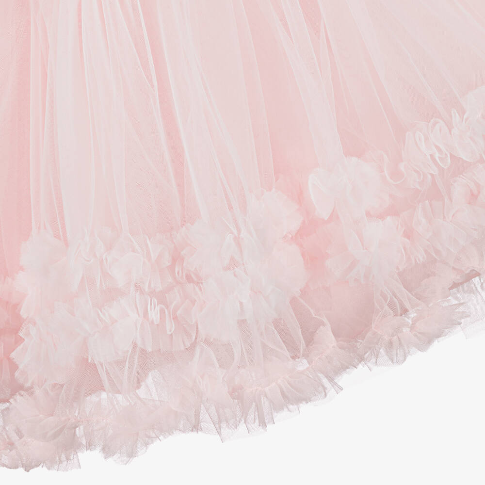 Beau KiD-Girls Pale Pink Tulle Dress & Hair Clip Set | Childrensalon Outlet
