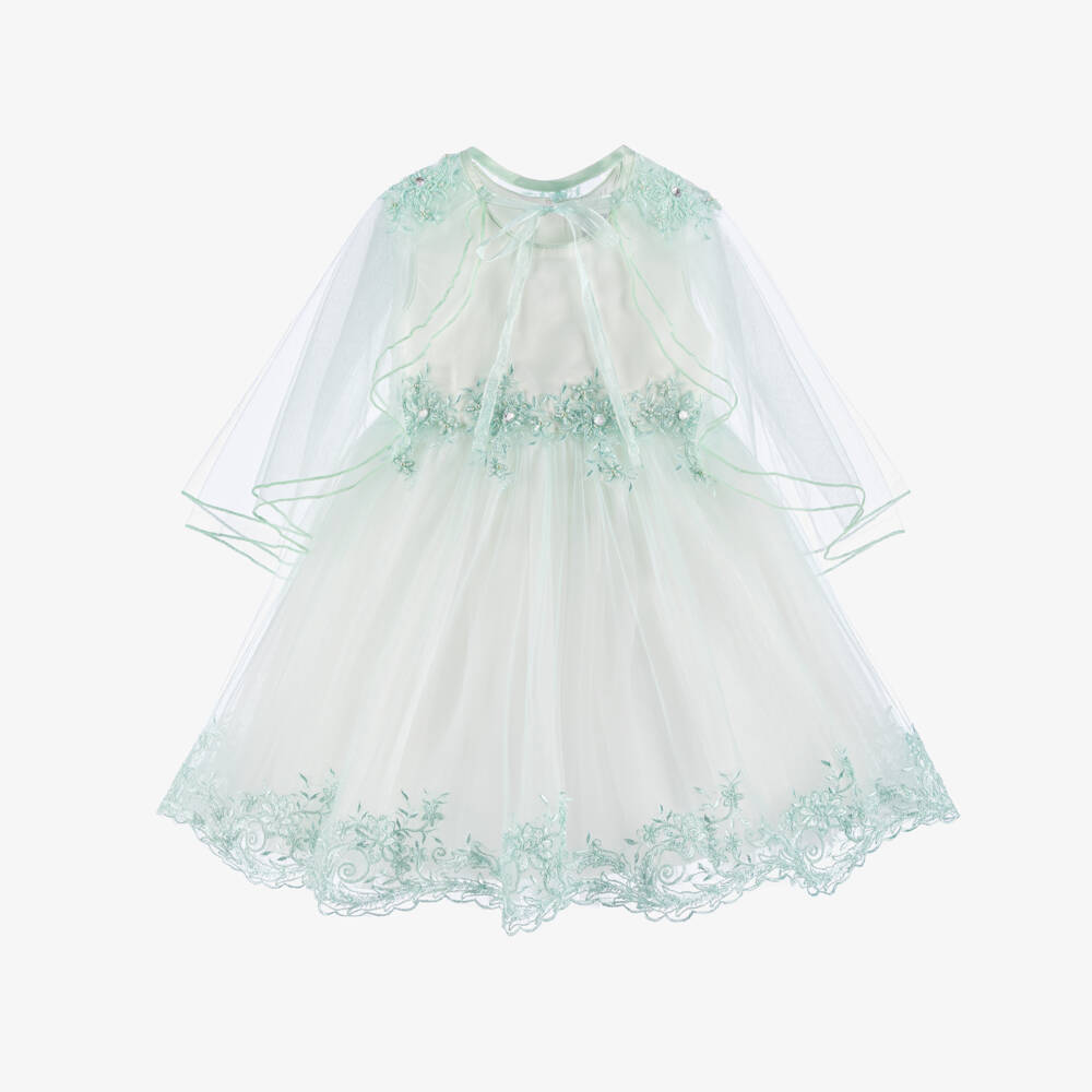 Beau KiD-Платье из пастельного тюля с накидкой для девочек | Childrensalon Outlet