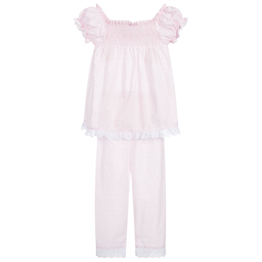 Beau KiD - Girls Pink Cotton Pyjamas | Childrensalon