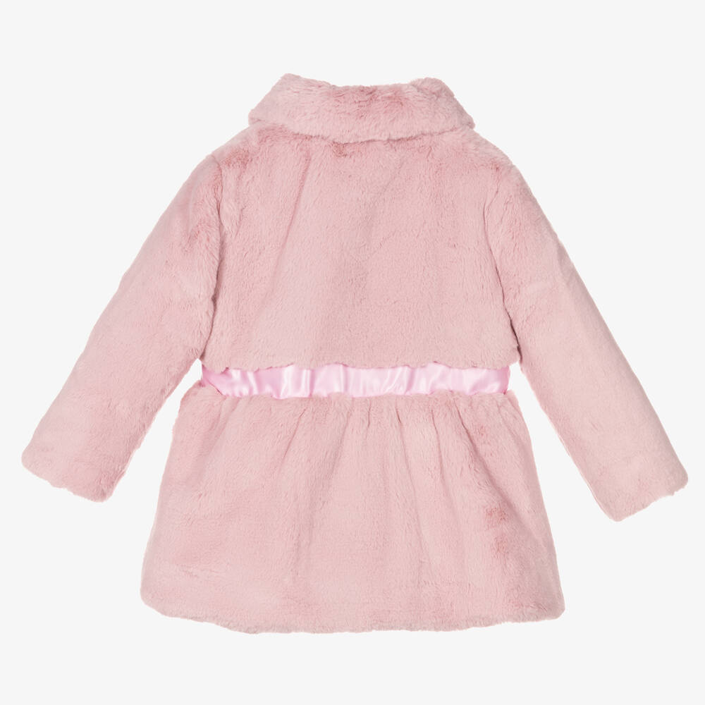 Sainsbury's pink faux fur jacket 2025