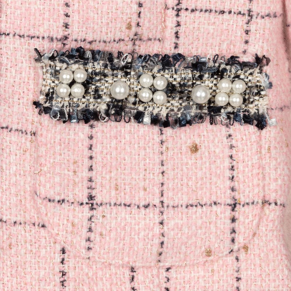 Beau KiD-Girls Pink Jacquard Skirt Set | Childrensalon Outlet