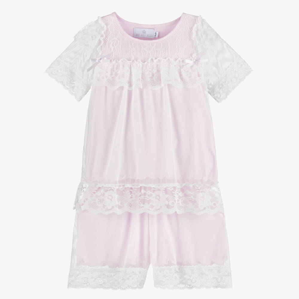 Beau KiD-Пижама из лилового кружева для девочек | Childrensalon Outlet