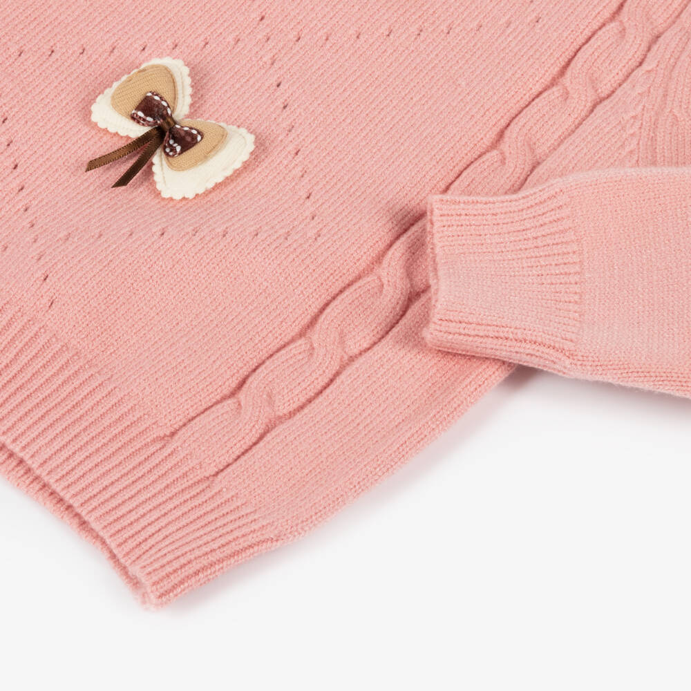 Beau KiD-Girls Pink Knit Sweater & Trousers | Childrensalon Outlet