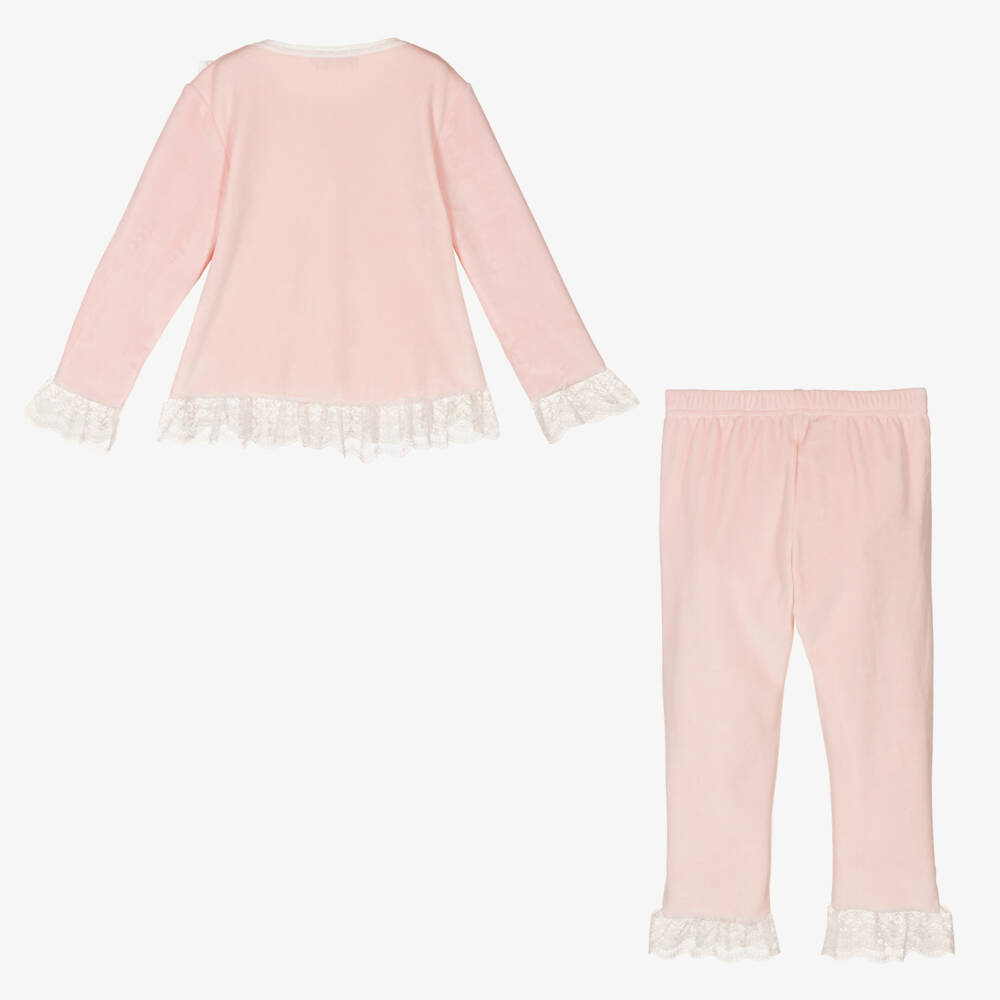 Beau KiD-Girls Pink Lace Trim Sleepwear | Childrensalon Outlet