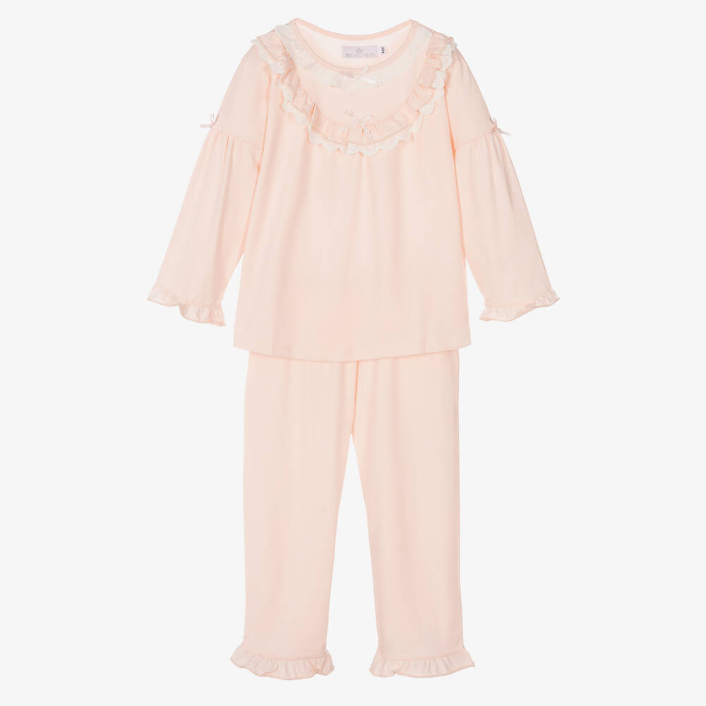 Beau KiD - Girls Pink Long Pyjamas | Childrensalon