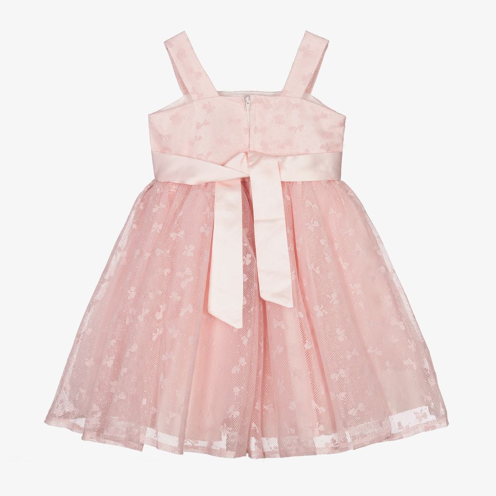 Beau KiD-Розовое платье из тюля с бантами для девочек | Childrensalon Outlet