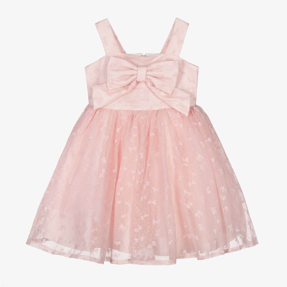 Beau KiD - Розовое платье из тюля с бантами для девочек | Childrensalon
