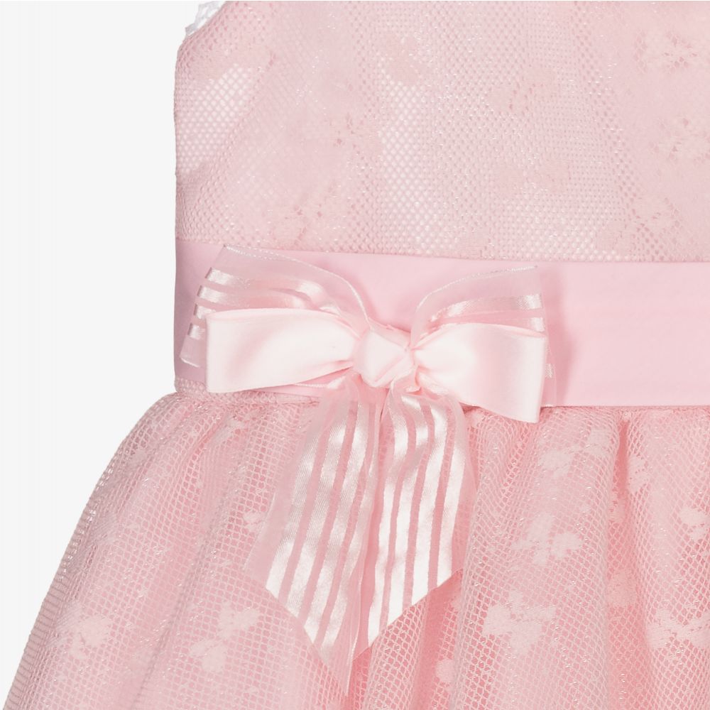 Beau KiD-Girls Pink Tulle Bows Dress | Childrensalon Outlet