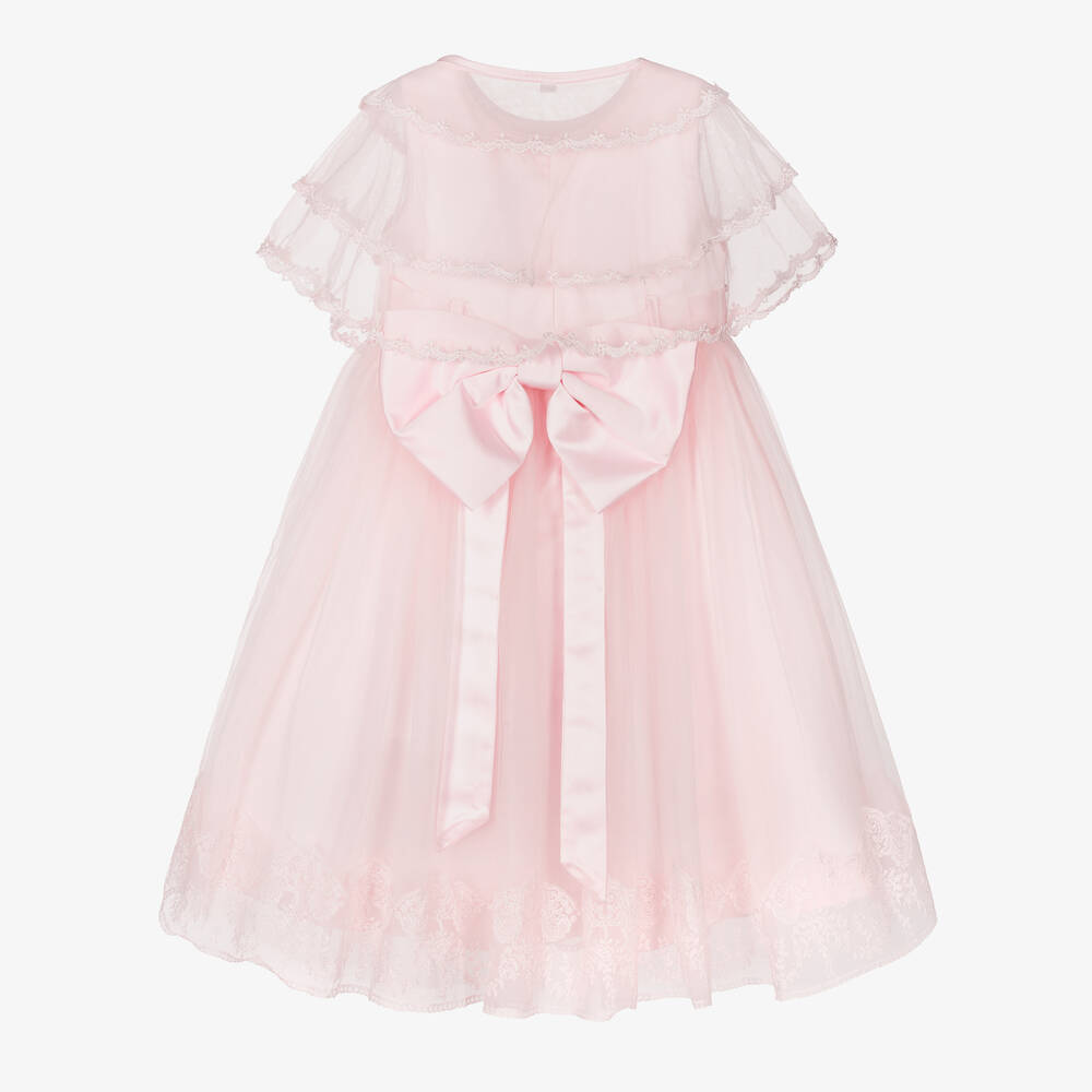 Beau KiD-Girls Pink Tulle & Lace Dress | Childrensalon Outlet