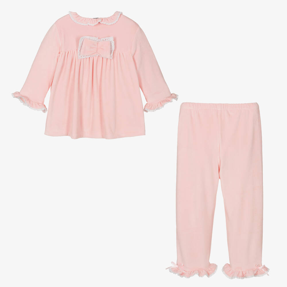 Beau KiD-Велюровый комплект для сна розовый для девочек | Childrensalon Outlet