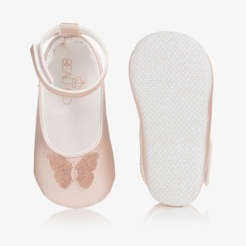 Beau KiD-Girls Rosebud First Steps Shoes | Childrensalon Outlet