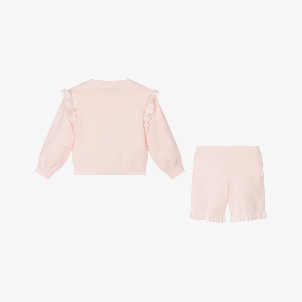 Beau KiD-Girls Rosy Knit Jumper & Shorts | Childrensalon Outlet