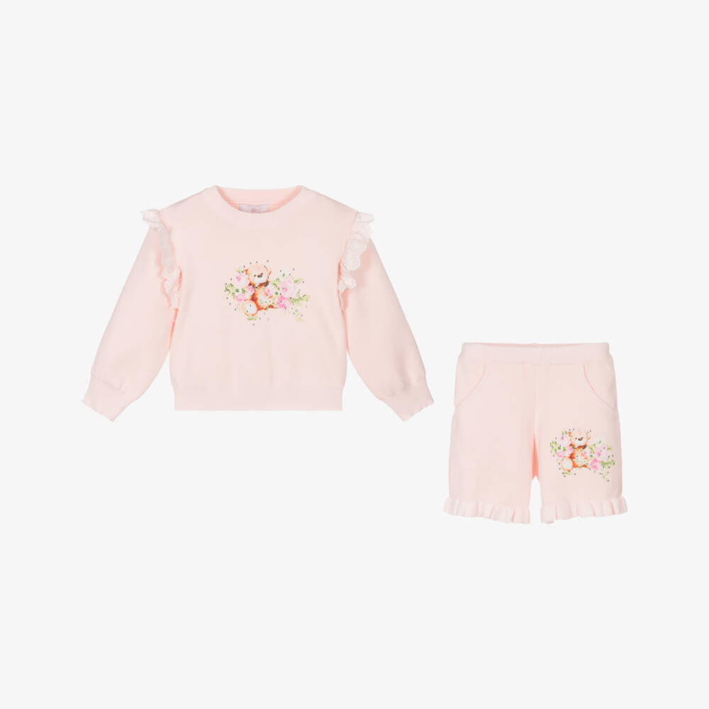 Beau KiD-Girls Rosy Knit Jumper & Shorts | Childrensalon Outlet