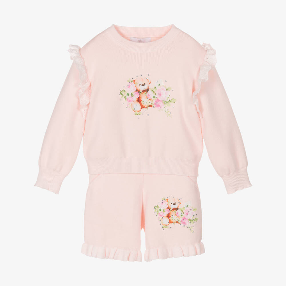 Beau KiD-Girls Rosy Knit Jumper & Shorts | Childrensalon Outlet