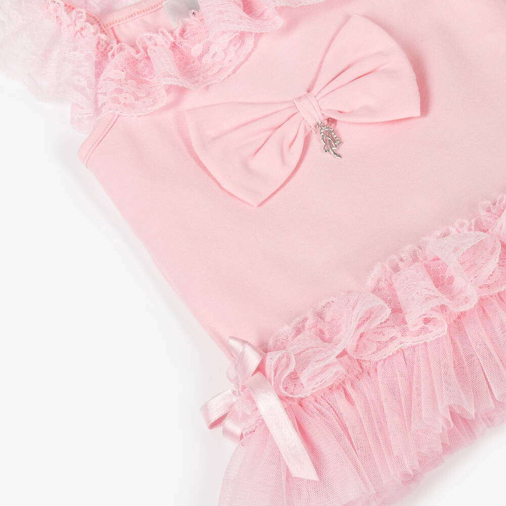 Beau KiD-Girls Rosy Lace Trim Leggings Ensemble | Childrensalon Outlet