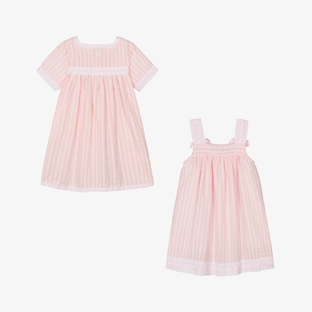 Beau KiD-طقم نوم ناعم من القطن الوردي للبنات | Childrensalon Outlet