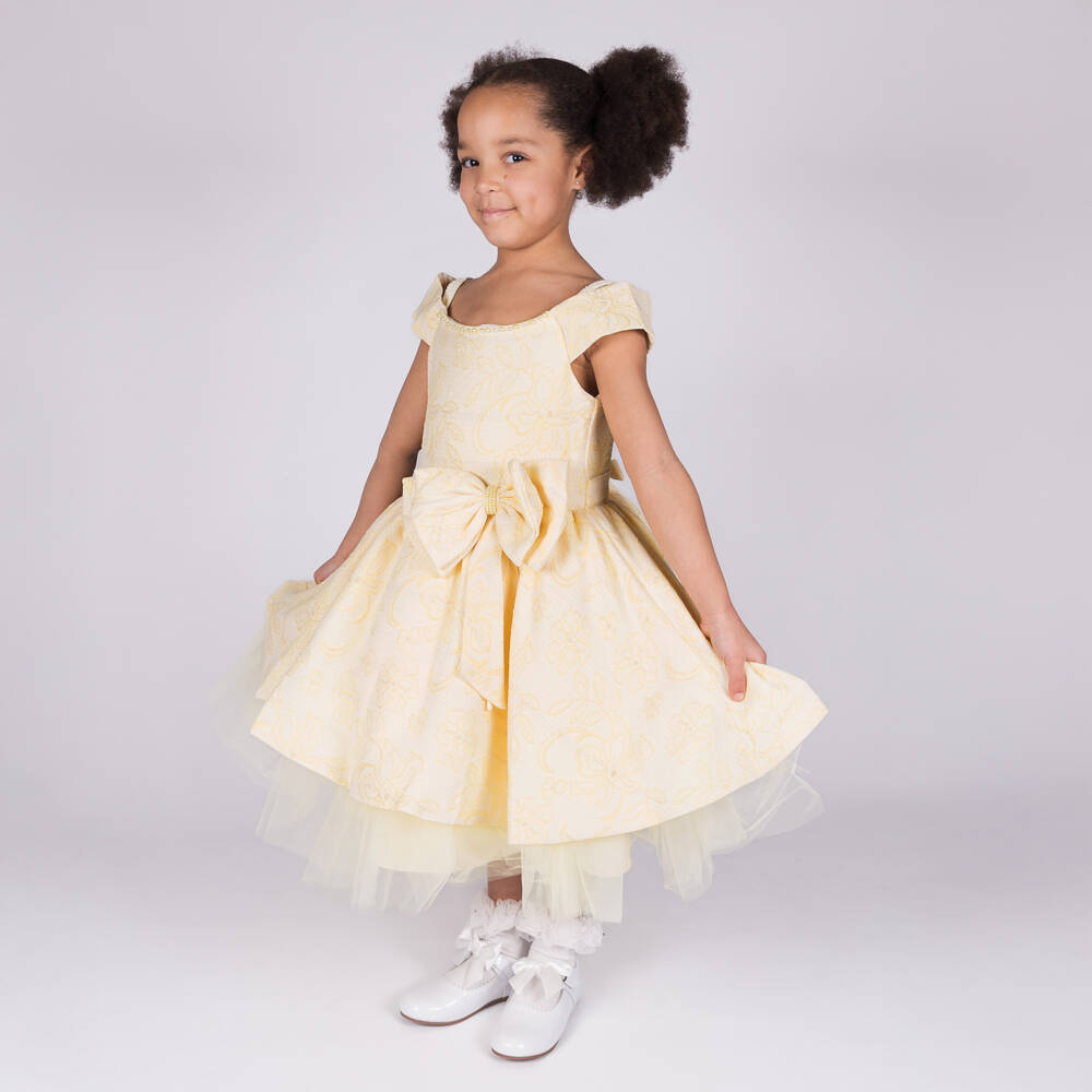Beau KiD-Girls Sunlit Blossom Glitter Dress | Childrensalon Outlet