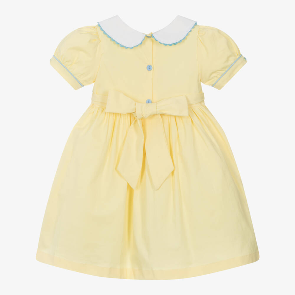 Beau KiD-Girls Sunny Cotton Smocked Frock | Childrensalon Outlet