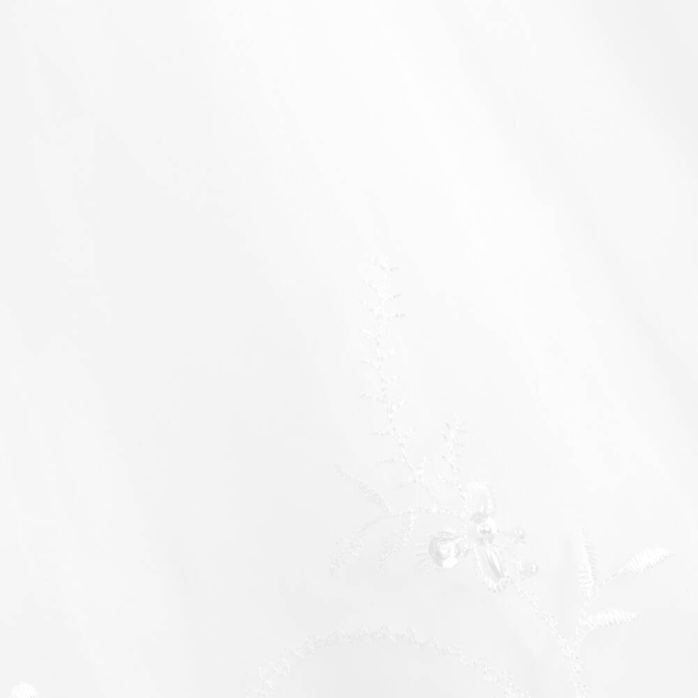 Beau KiD-فستان و بونيه أورغانزا لون أبيض للمولودات | Childrensalon Outlet