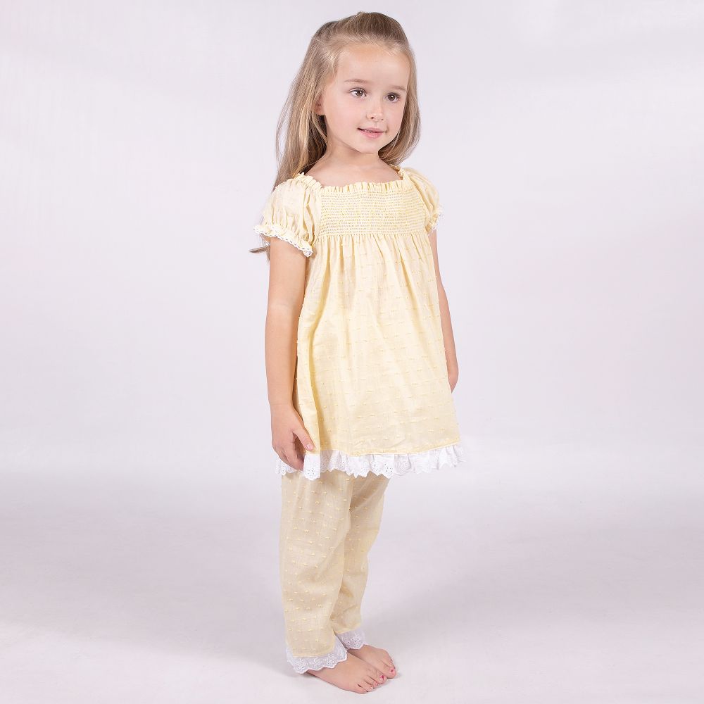 Girls 2025 yellow pyjamas