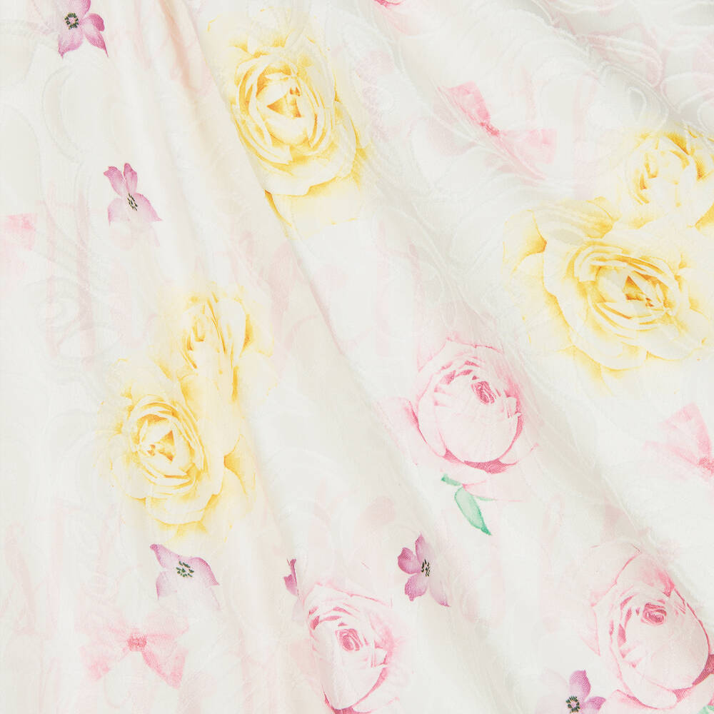 Beau KiD-Желтое платье из тюля с розами | Childrensalon Outlet