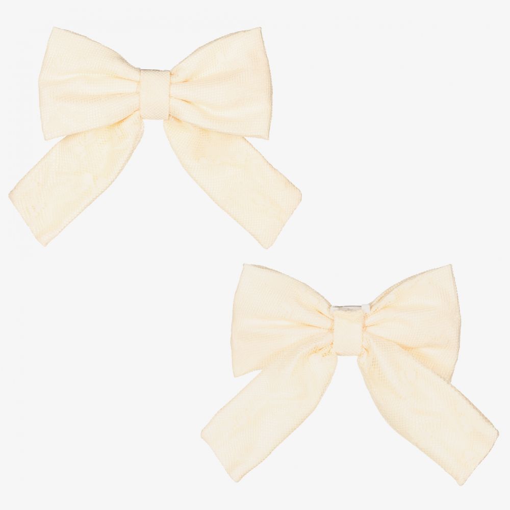 Beau KiD-Ivory Tulle Bow Dress | Childrensalon Outlet