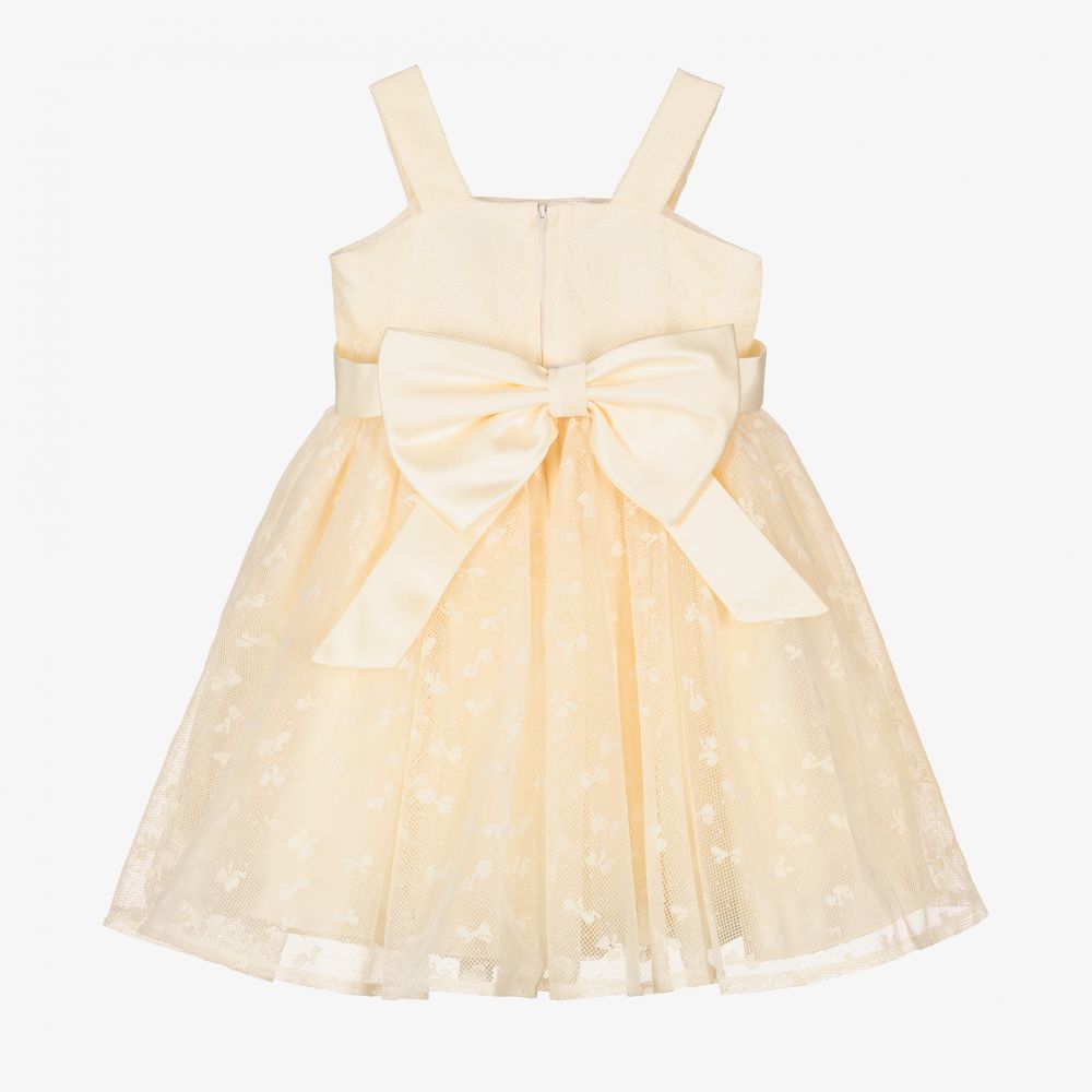 Beau KiD-Ivory Tulle Bow Dress | Childrensalon Outlet
