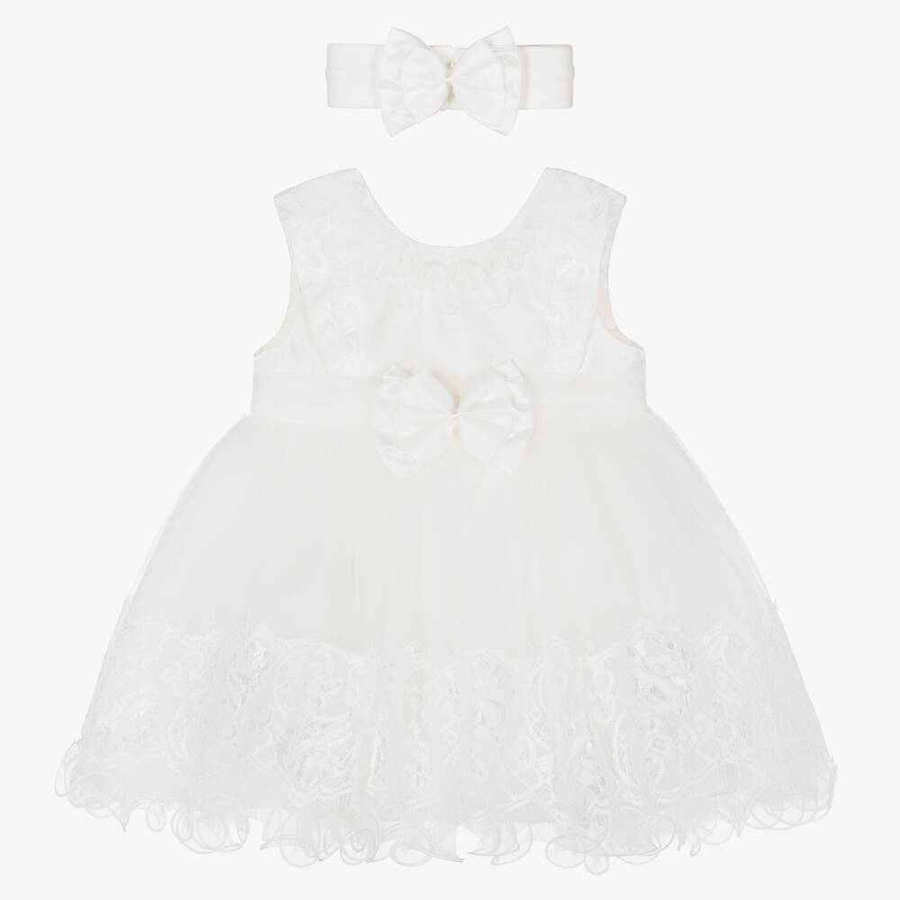 Beau KiD - Ivory Tulle & Satin Dress Set | Childrensalon