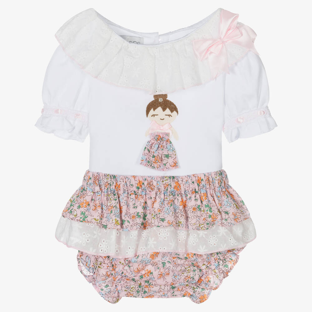 Beau KiD - Pink Cotton Baby Shorts Set | Childrensalon
