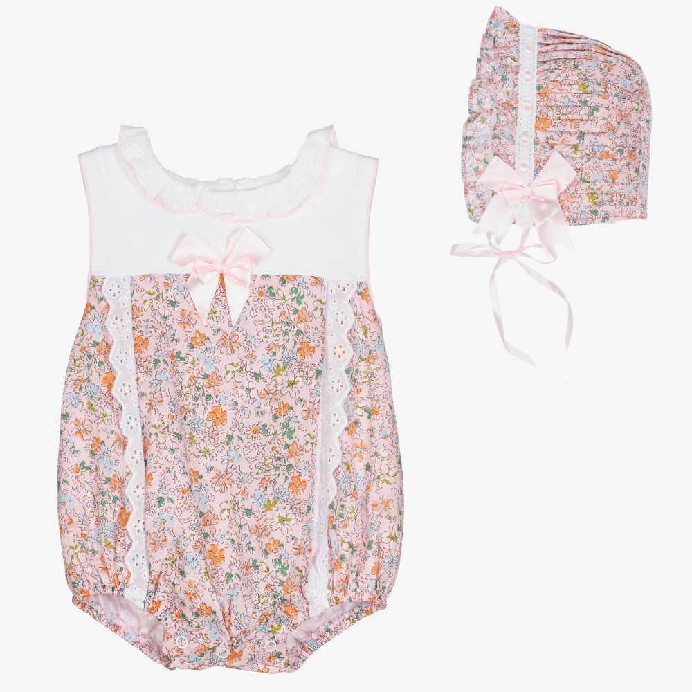 Beau KiD - Pink Cotton Floral Shortie  | Childrensalon