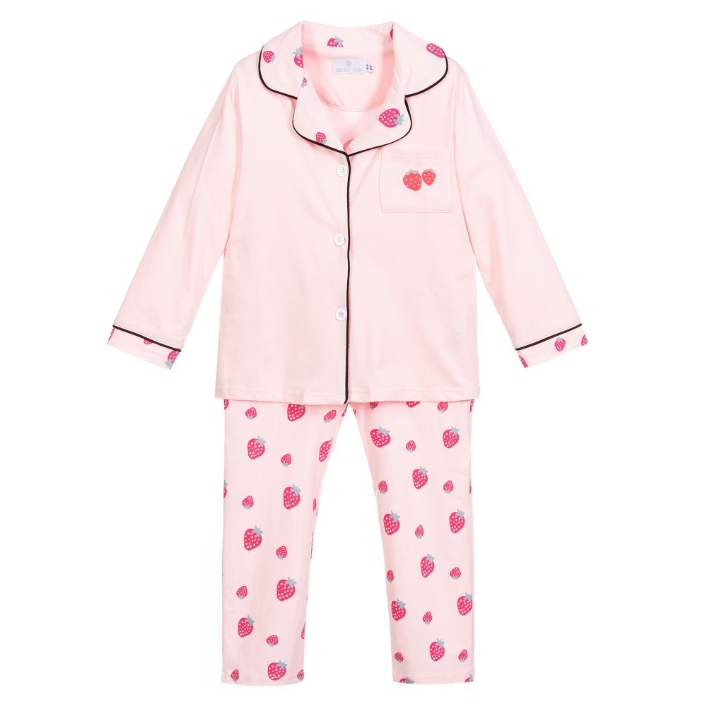 Beau KiD - Pyjama rose en jersey de coton | Childrensalon