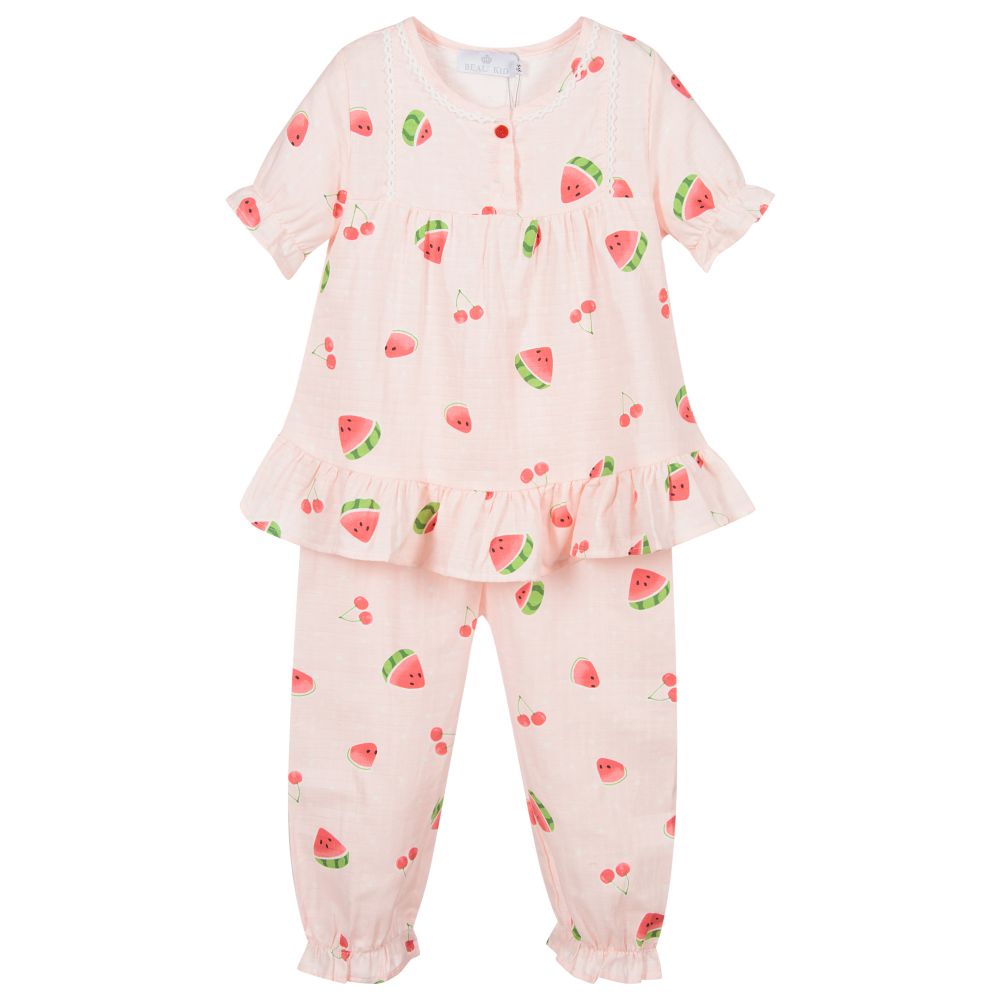 Beau KiD - Pyjama rose en coton | Childrensalon