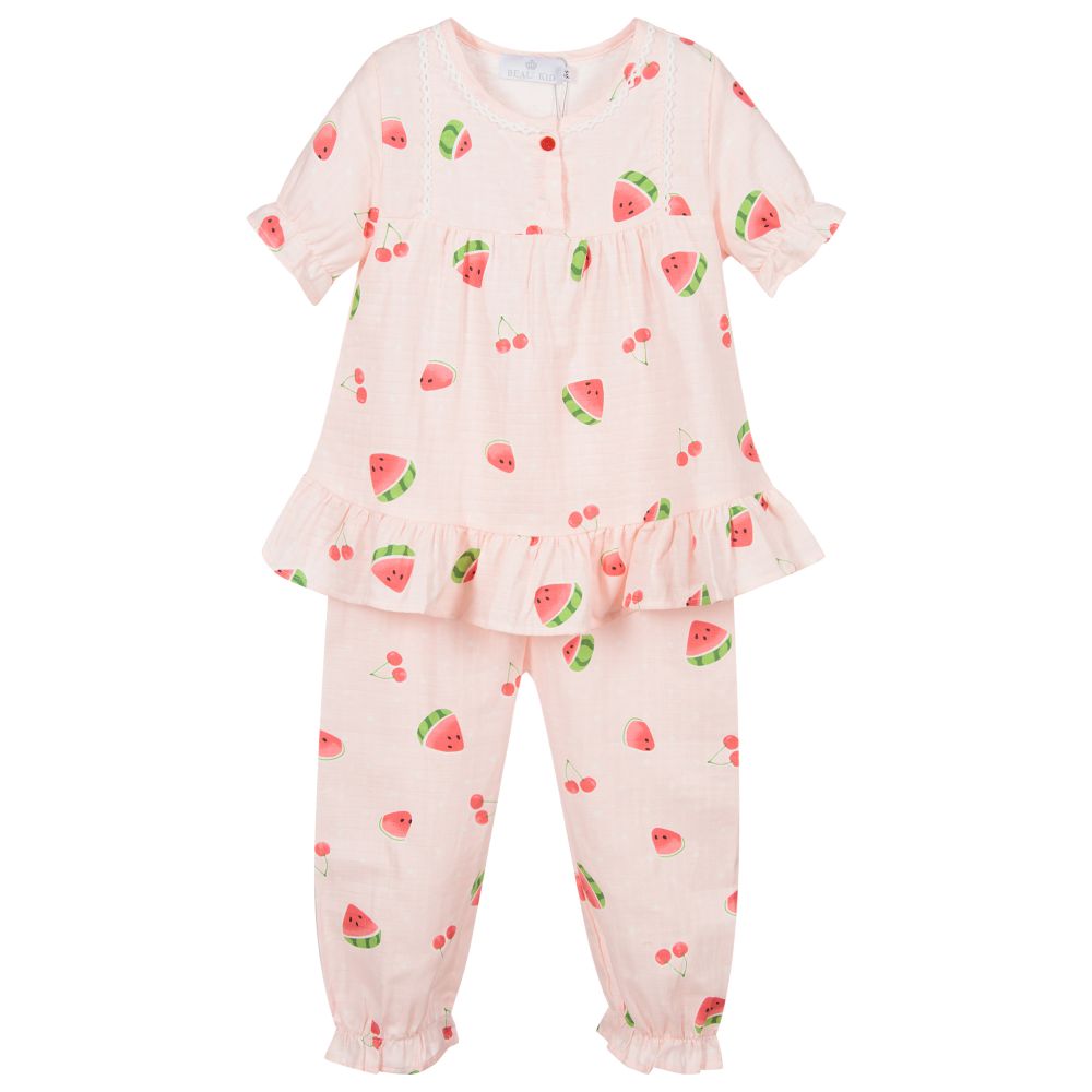 Beau KiD-Pink Cotton Pyjamas | Childrensalon Outlet