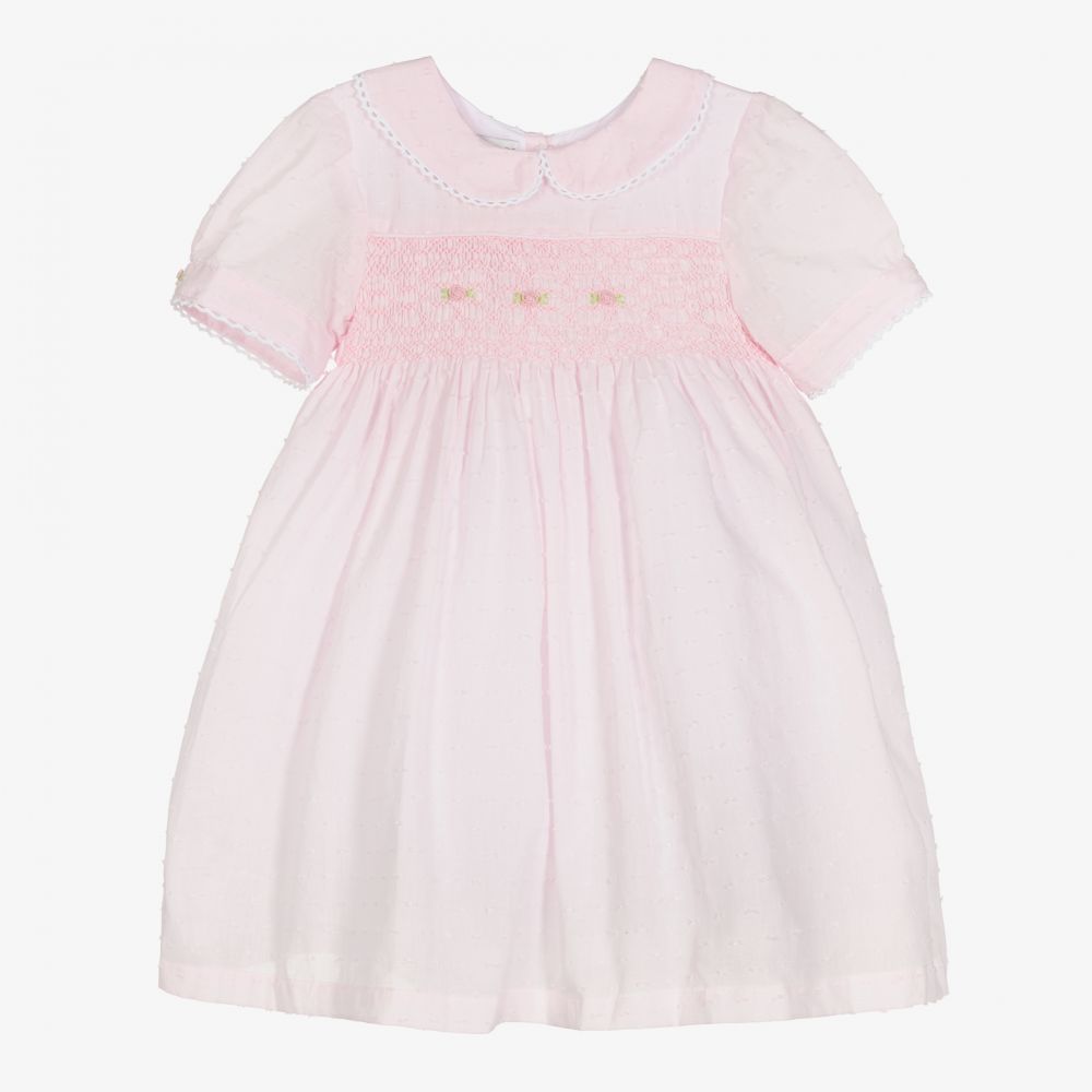 Beau KiD - Pink Smocked Plumeti Dress | Childrensalon