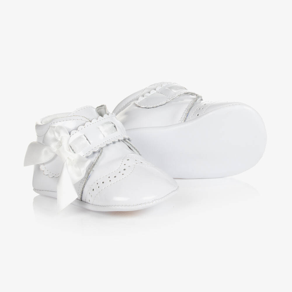 Beau KiD - White Pre-Walker Baby Shoes | Childrensalon