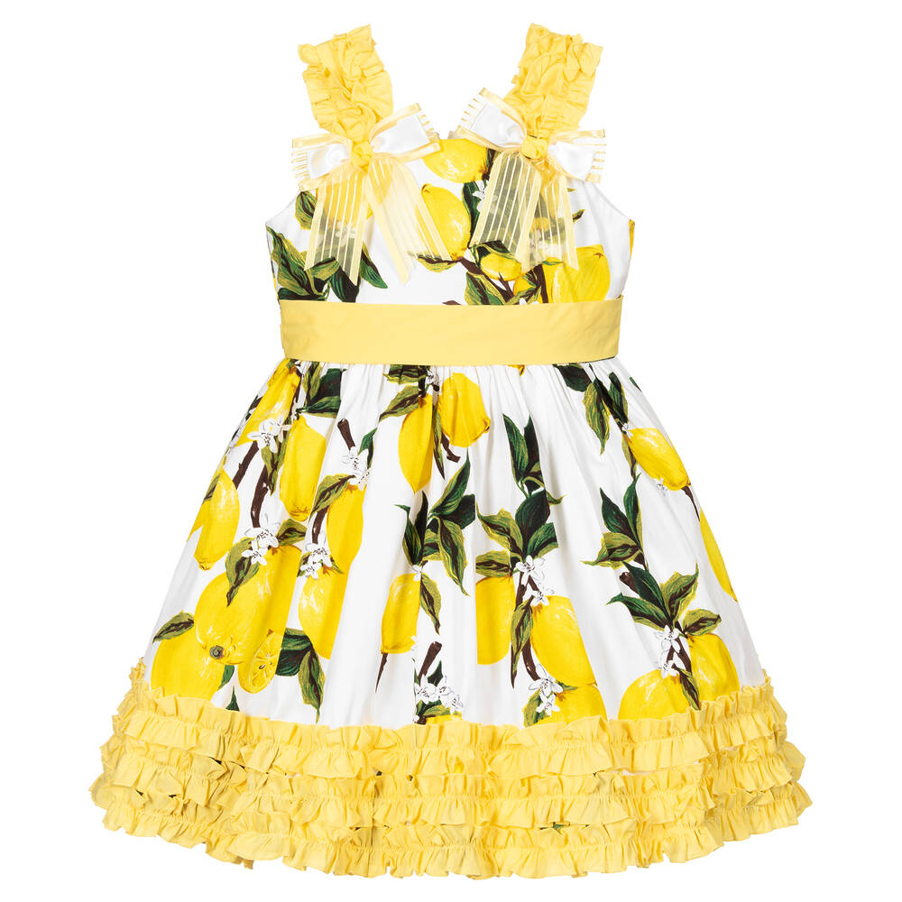 White cotton shop dress kids