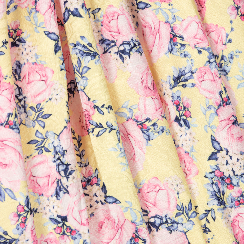 Beau KiD-Желто-розовое платье с цветами | Childrensalon Outlet