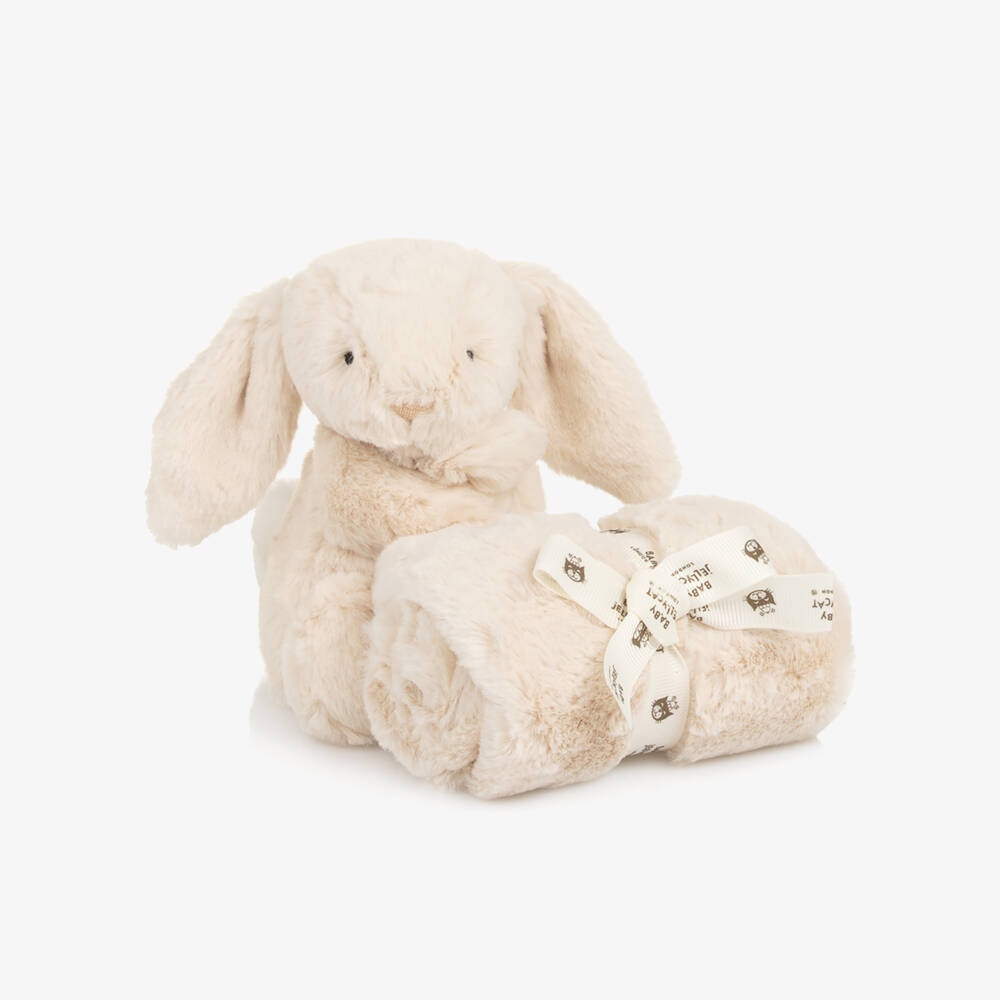 Jellycat-Beige Bashful Luxe Bunny Luna Soother (34cm) | Childrensalon Outlet